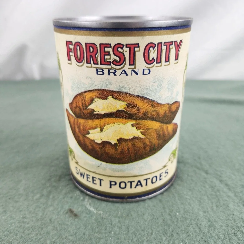 Vintage Forest City Sweet Potatoes Can Label Allen Bros. Omaha NE